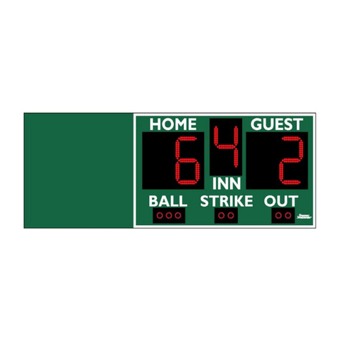 Sportable Scoreboards 3306LED operating instructions