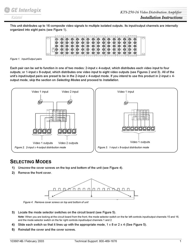 GE KTS-250-16 User manual