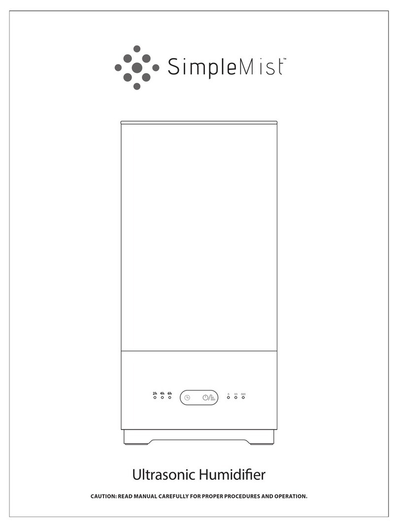 Aerus SimpleMist KR003 manual
