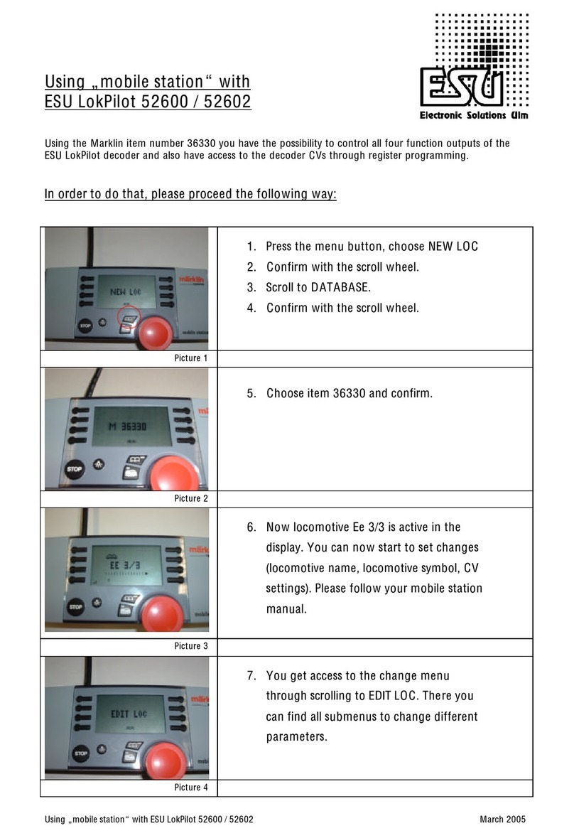 Esu LokPilot 52600 quick start guide