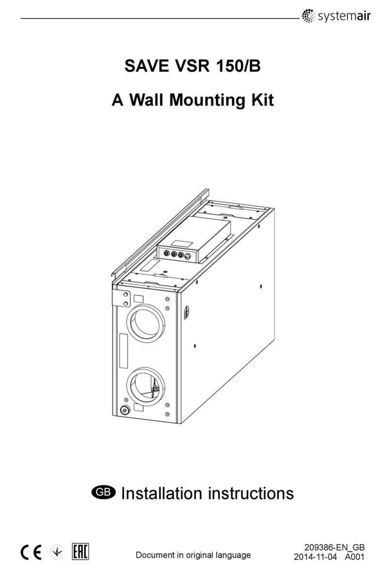System air SAVE VSR 150/B User manual
