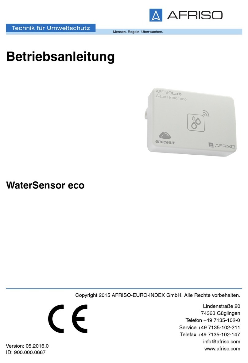 AFRISO WaterSensor eco operating instructions AFRISO WaterSensor eco operating instructions