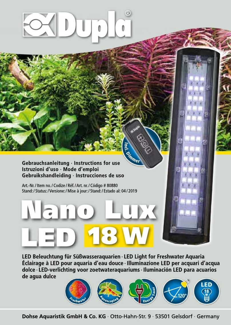 Dupla Nano Lux LED 18W Instructions for use