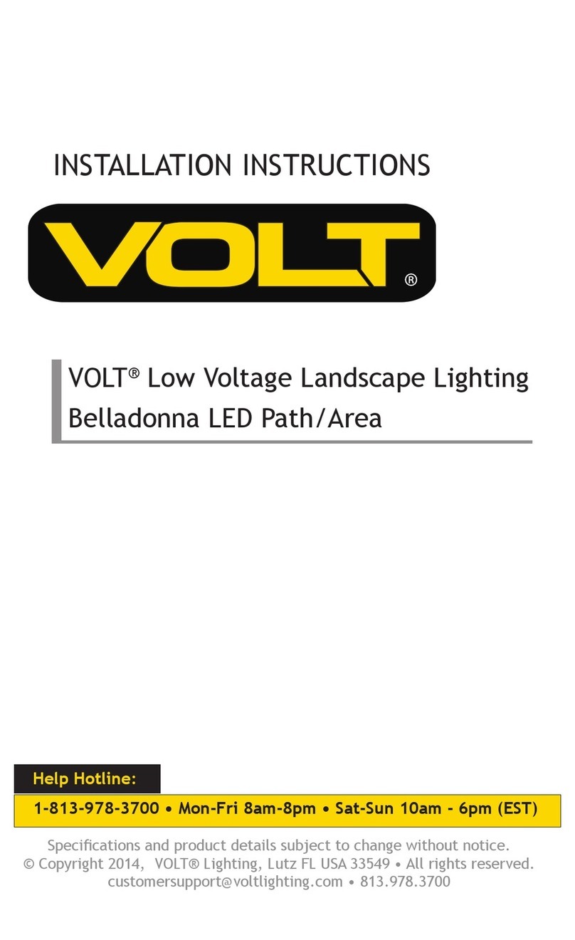 Volt Belladonna LED Path/Area User manual Volt Belladonna LED Path/Area User manual