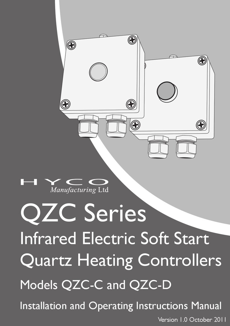 Hyco QZC Series Installation and operating instruction manual