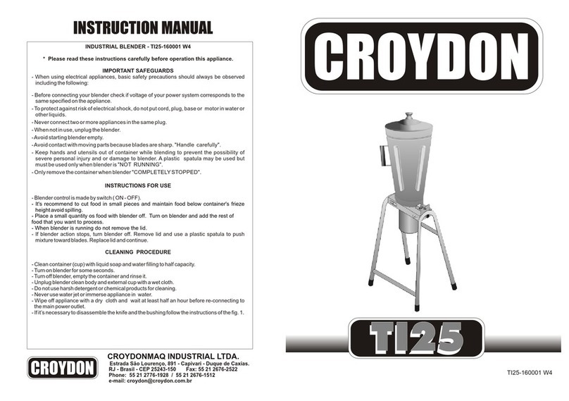 croydon TI25 instruction manual
