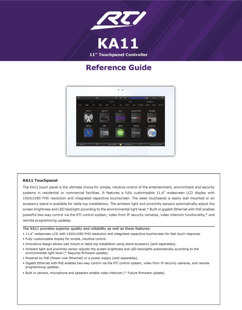 RTI KA11 reference guide