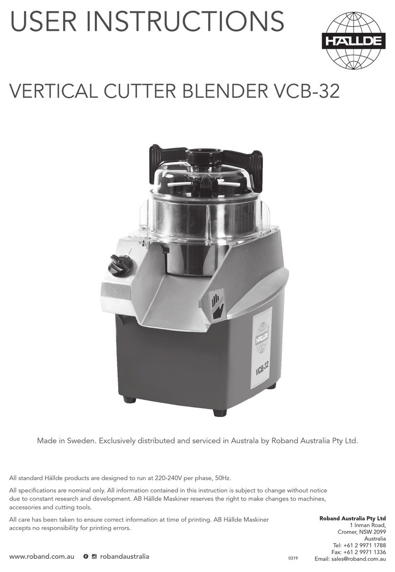 Hallde VCB-32 User instructions