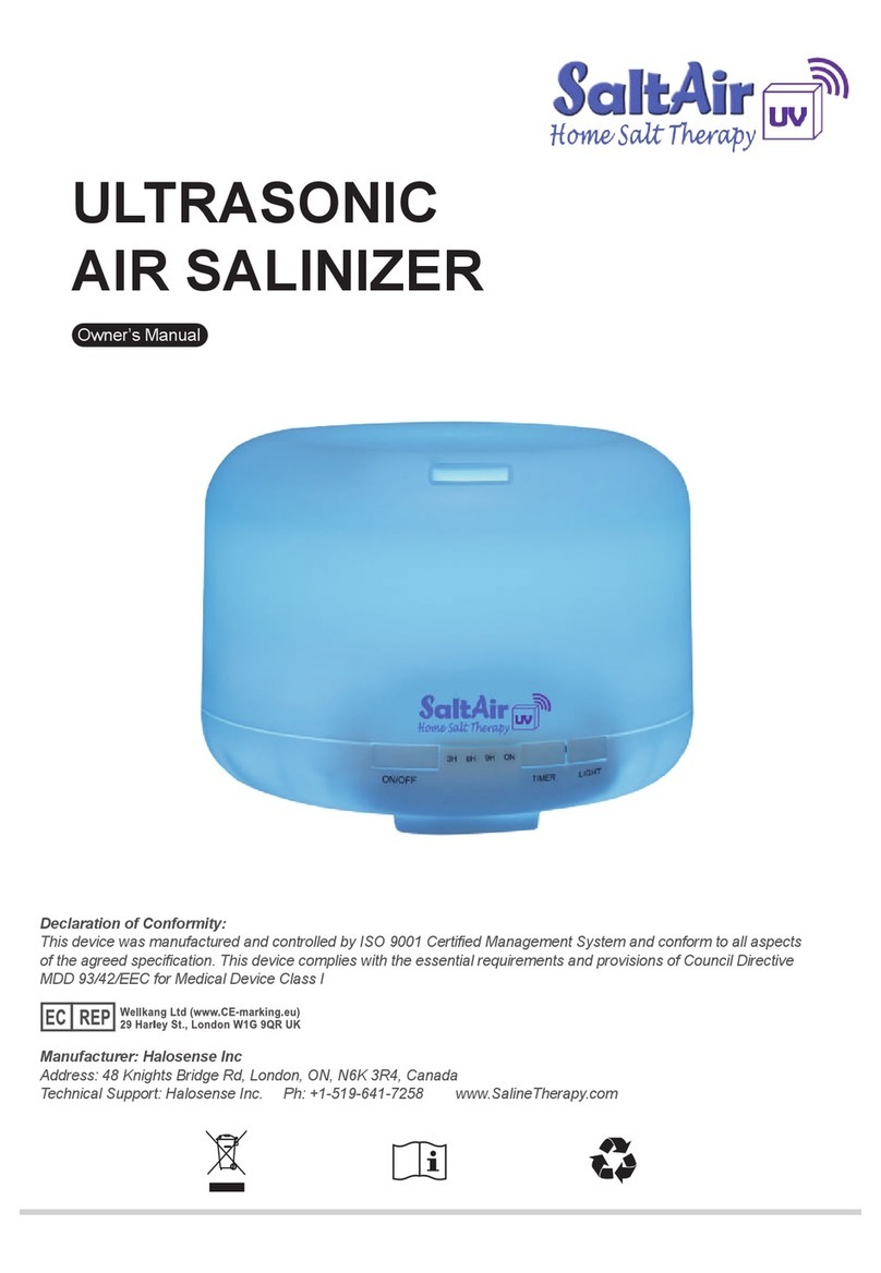 Halosense SALTAIR UV owner's manual