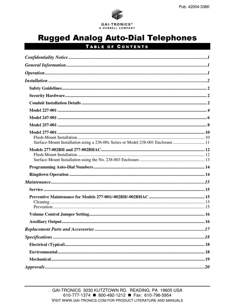 Hubbell GAI-Tronics 227-001 General information