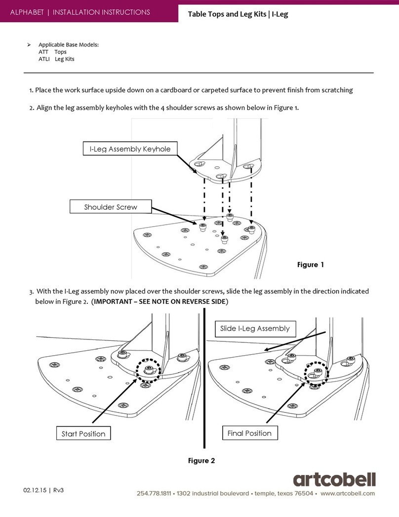 Artcobell Alphabet installation instructions