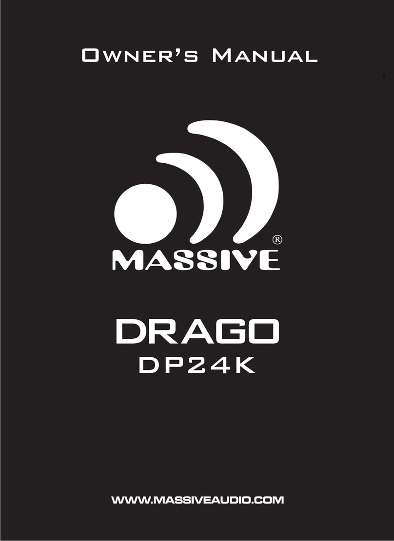 Massive Audio DRAGO Series owner's manual