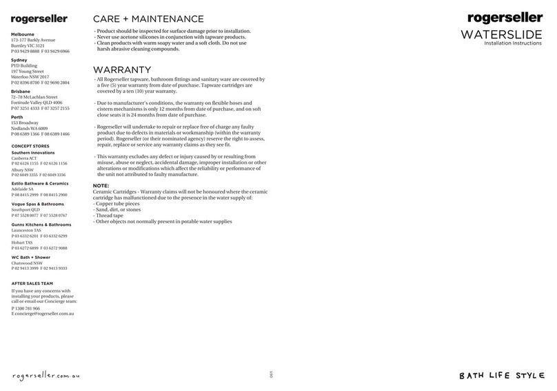 ROGERSELLER WATERSLIDE installation instructions ROGERSELLER WATERSLIDE installation instructions