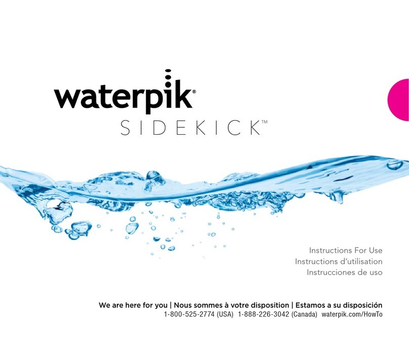 Waterpik Sidekick Instructions for use