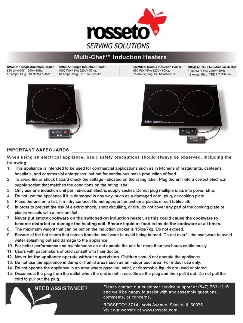 rosseto Multi-Chef SMM021 operating instructions