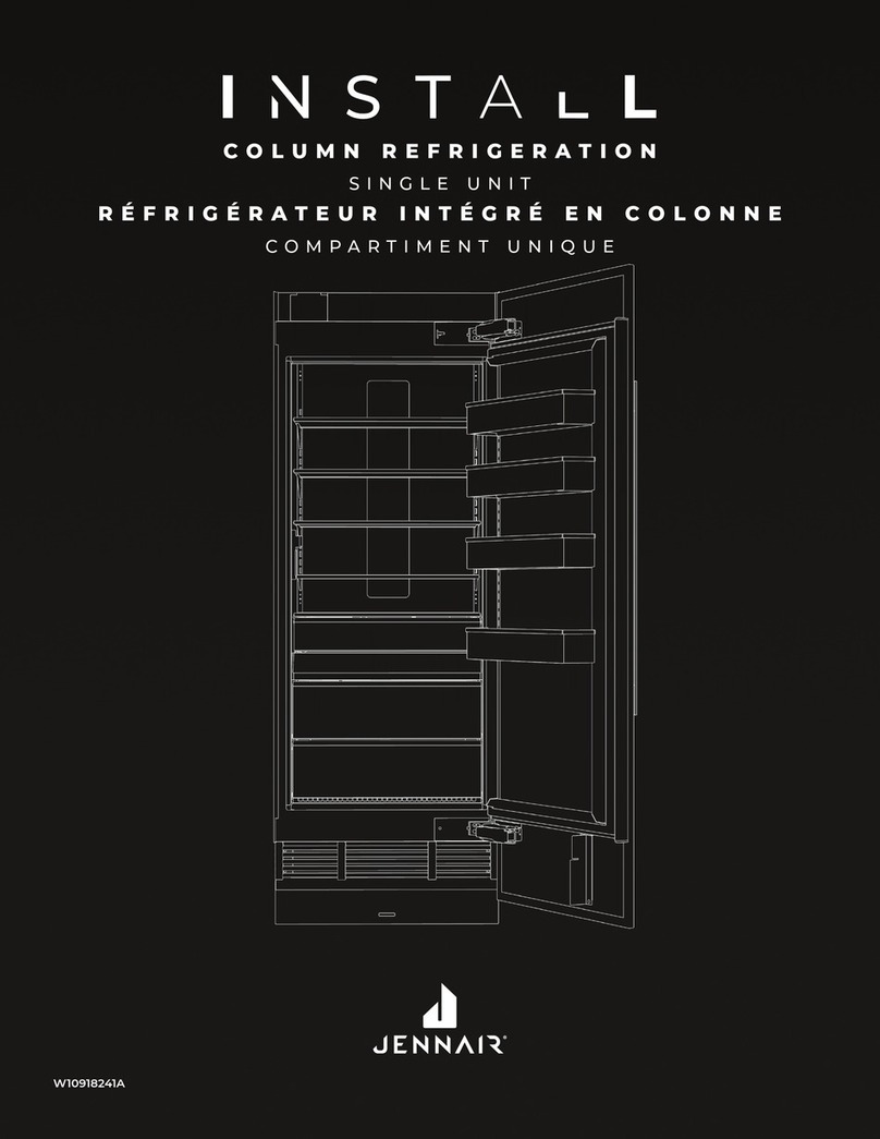 Jenn-Air JBZFR18IGX Instruction sheet