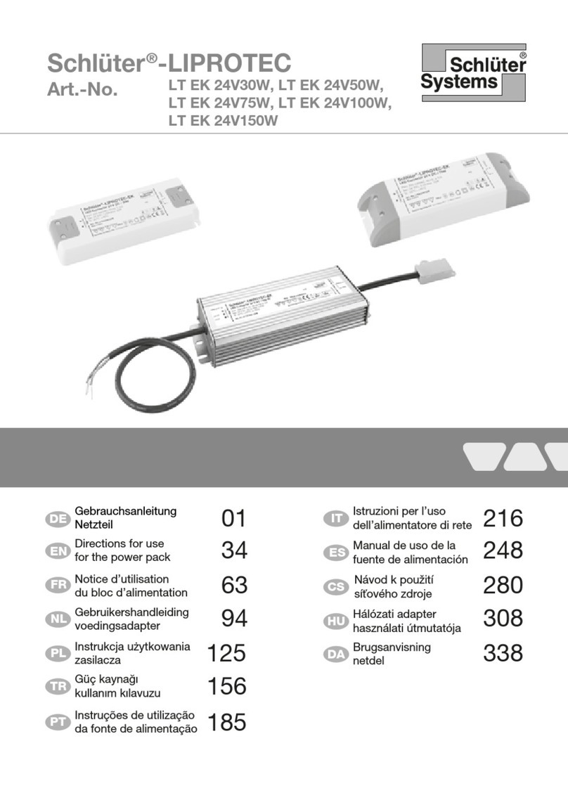 Schulter Systems LIPROTEC LT EK 24V30W Directions for use