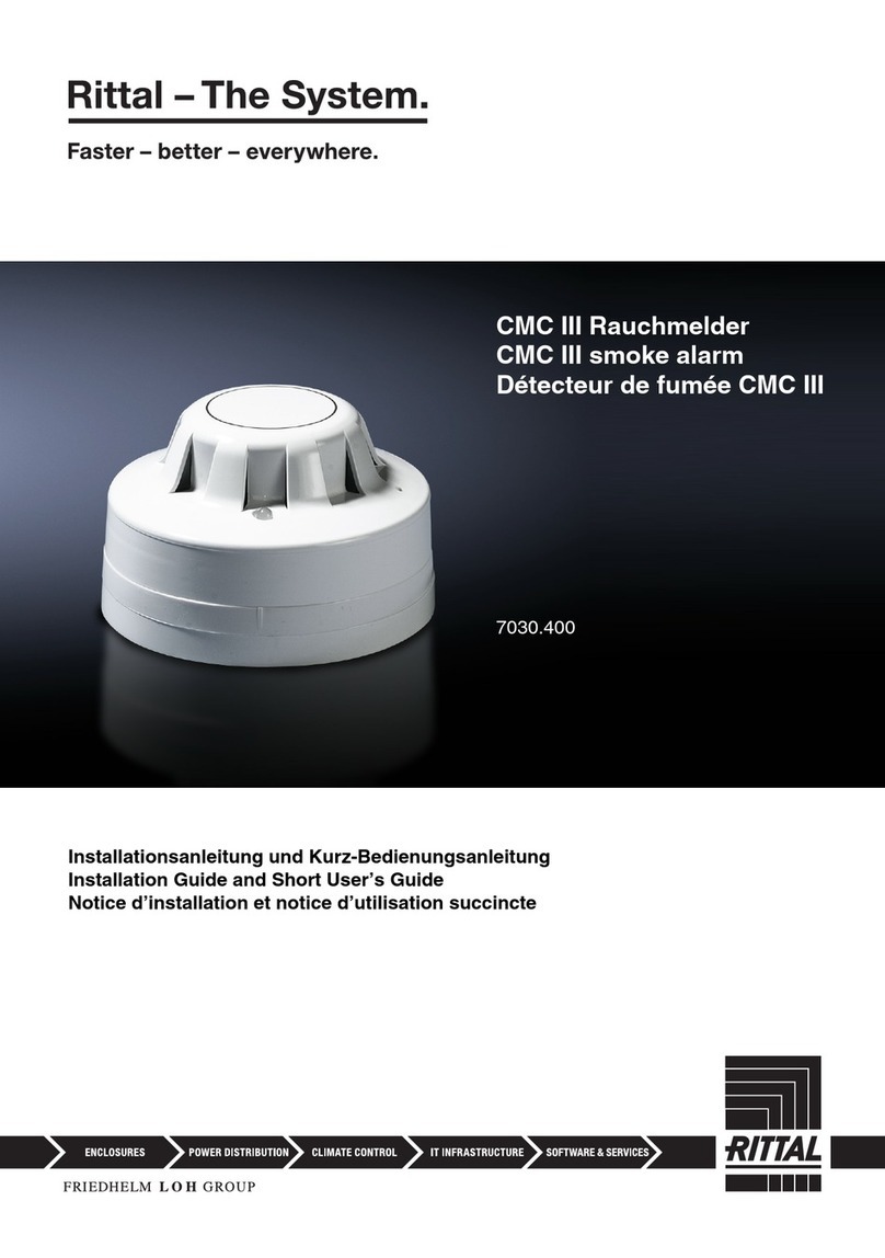 Rittal 7030.400 Installation guide and short user's guide Rittal 7030.400 Installation guide and short user's guide