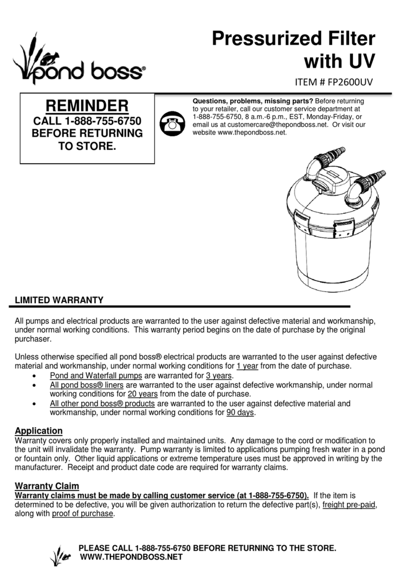 Pond Boss FP2600UV manual