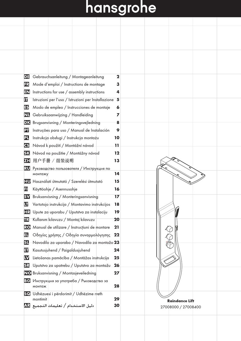 Hans Grohe Raindance Lift Manual