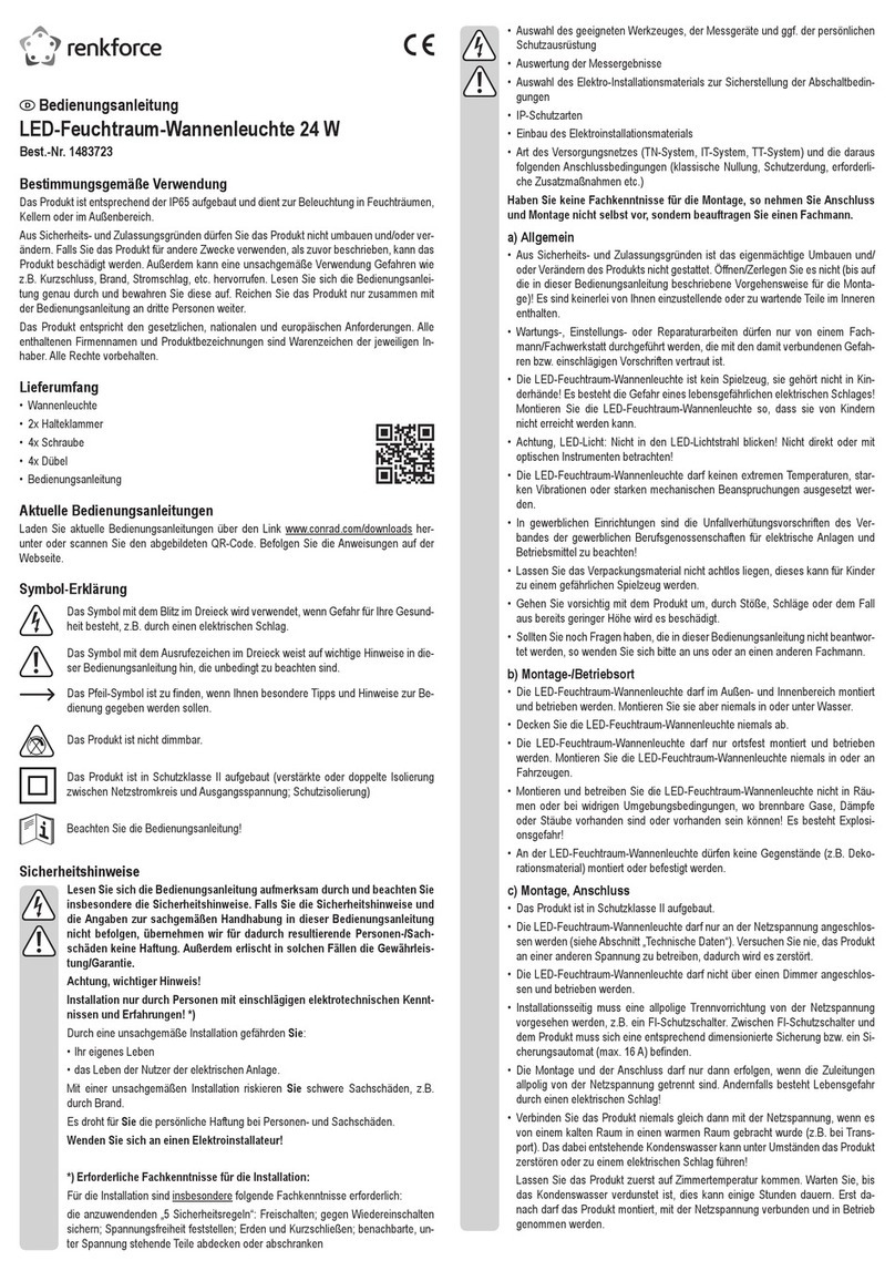 Renkforce 1483723 operating instructions