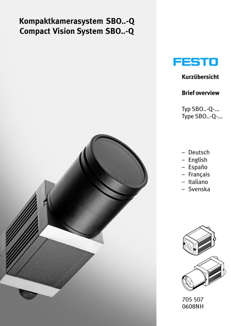 Festo Compact Vision System SBO-Q Series User manual