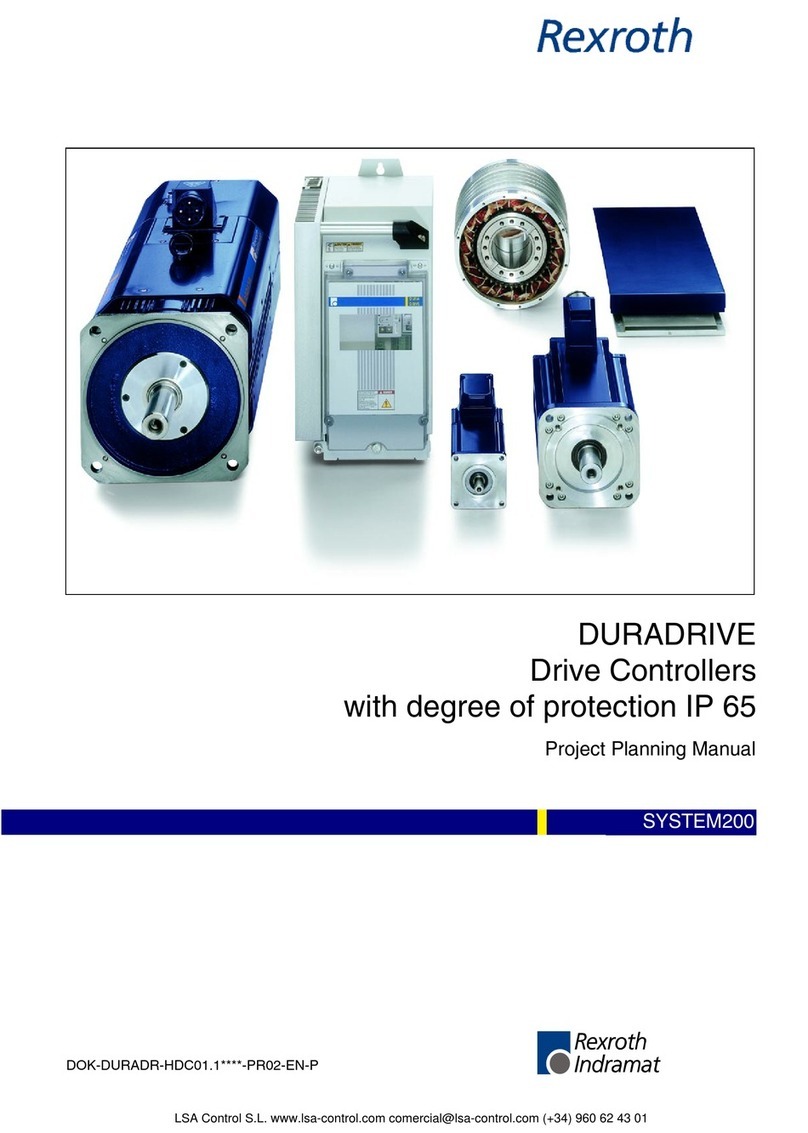Rexroth Indramat DURADRIVE SYSTEM200 Project planning manual