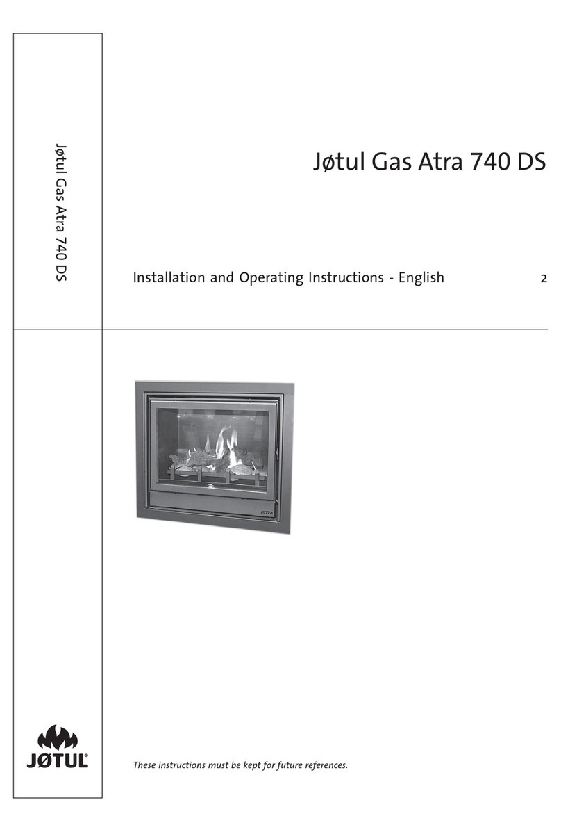 Jøtul Gas Atra 740 DS Installation and operating instructions
