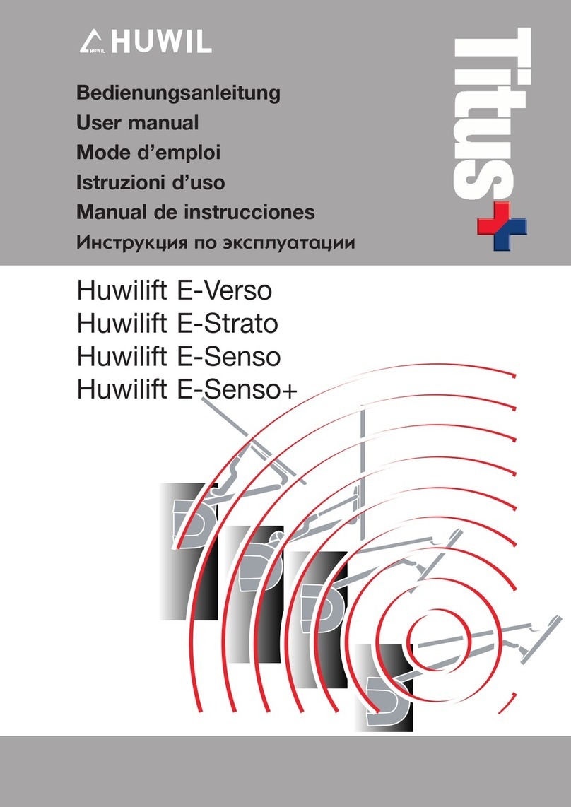 Huwil Huwilift E-Verso user manual