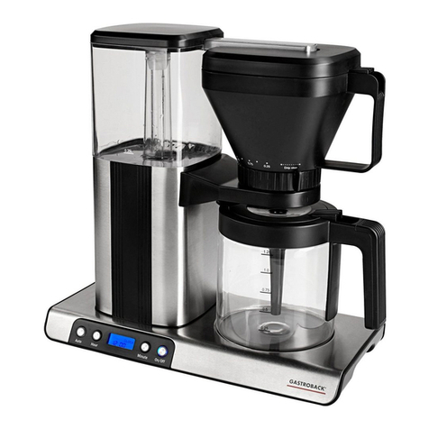 Gastroback DESIGN BREW ADVANCED operating instructions