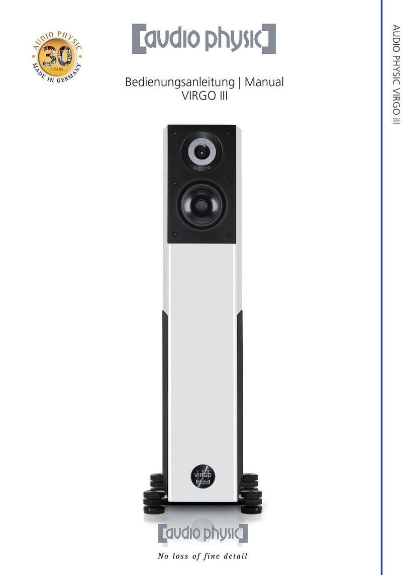 Audio Physic VIRGO III manual