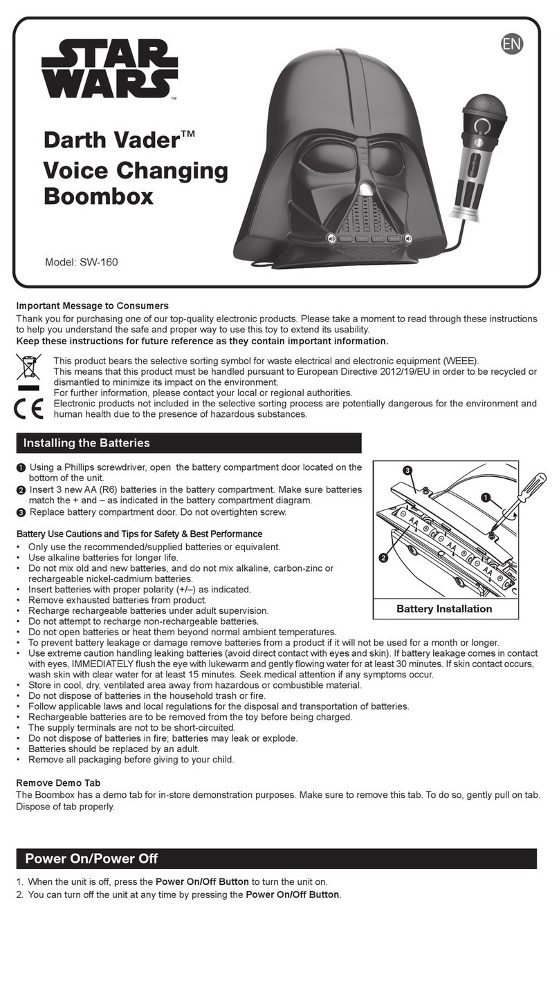 Star Wars Darth Vader  SW-160 manual