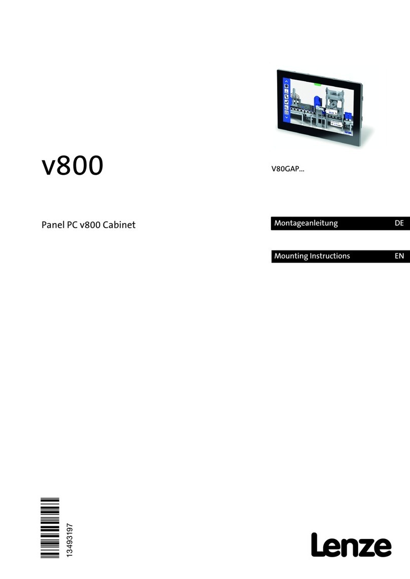 Lenze V80GAP Series Mounting instructions