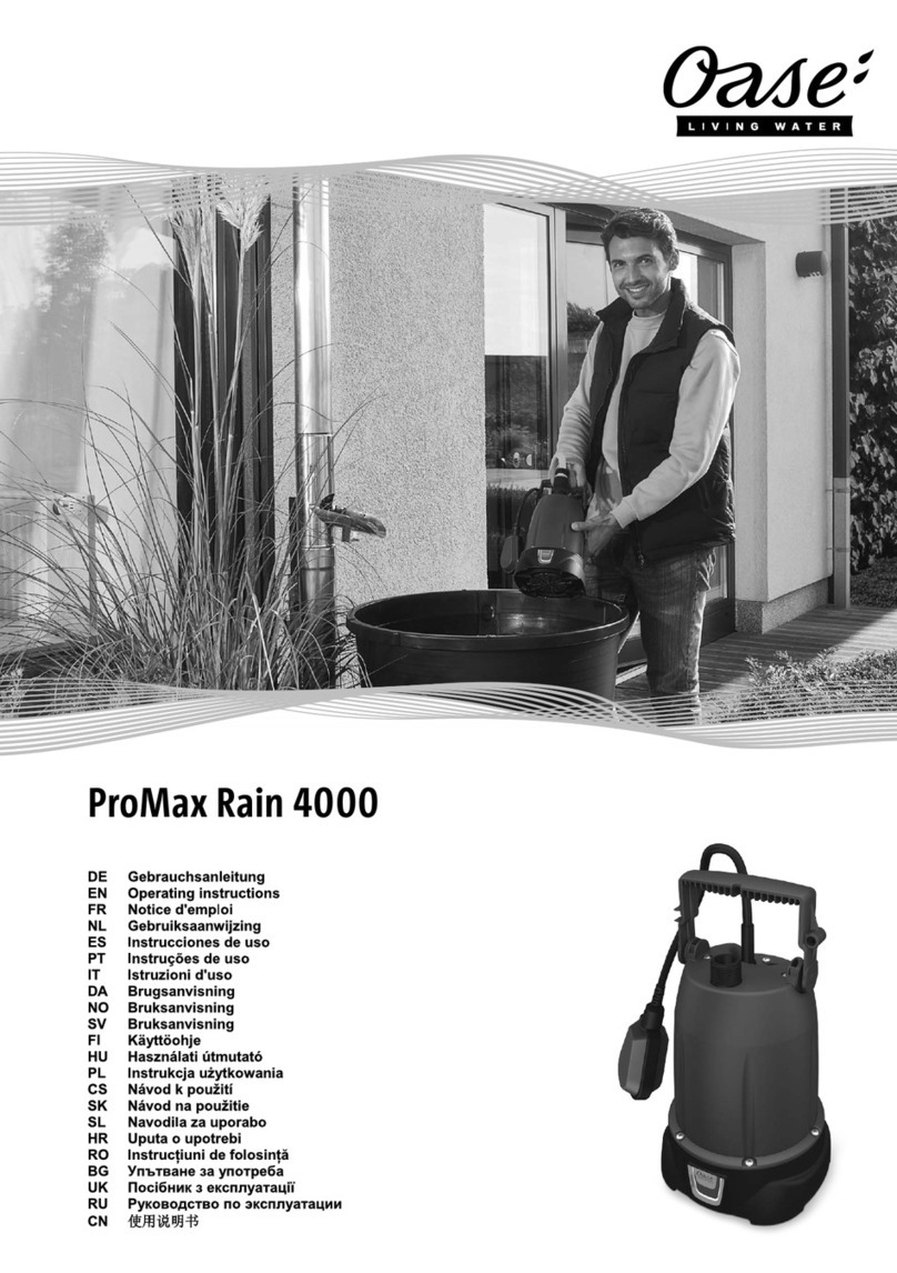 Oase ProMax Rain 4000 operating instructions