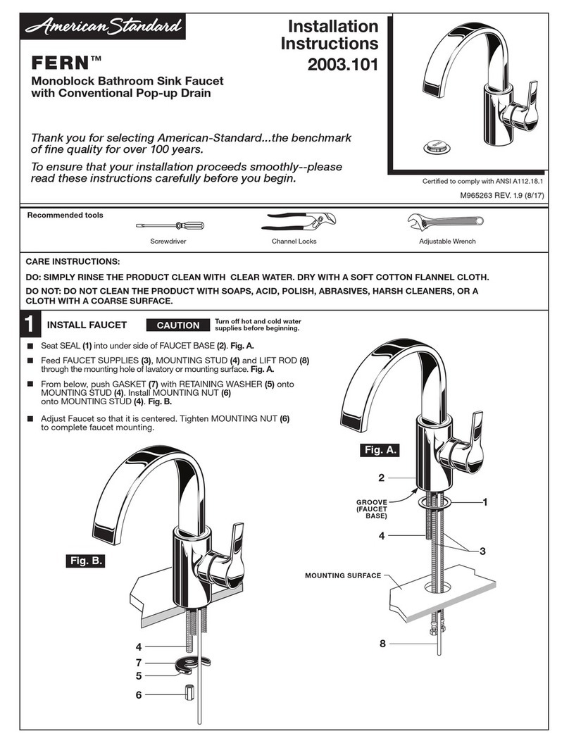 American Standard FERN 2003.101 installation instructions