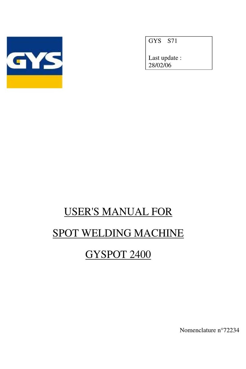GYS GYSPOT 2400 user manual