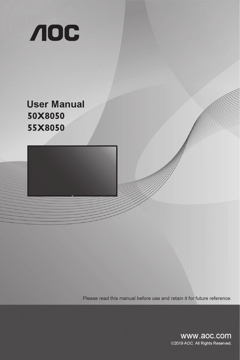 AOC 50X8050 User manual