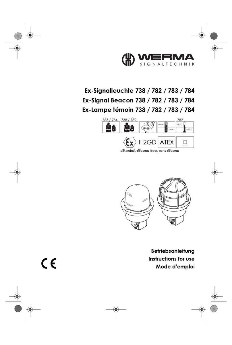 werma Ex-Signal Beacon 738 Instructions for use