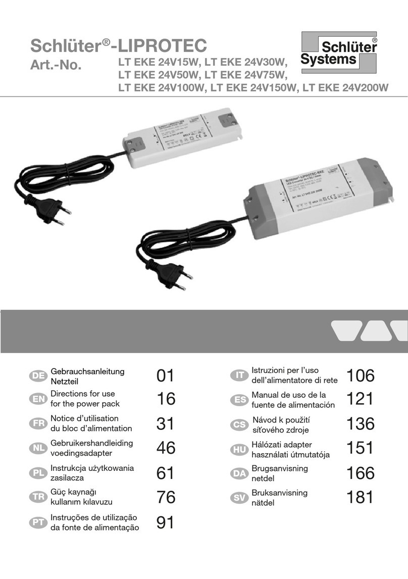 Schulter Systems LIPROTEC LT EKE 24V15W Directions for use
