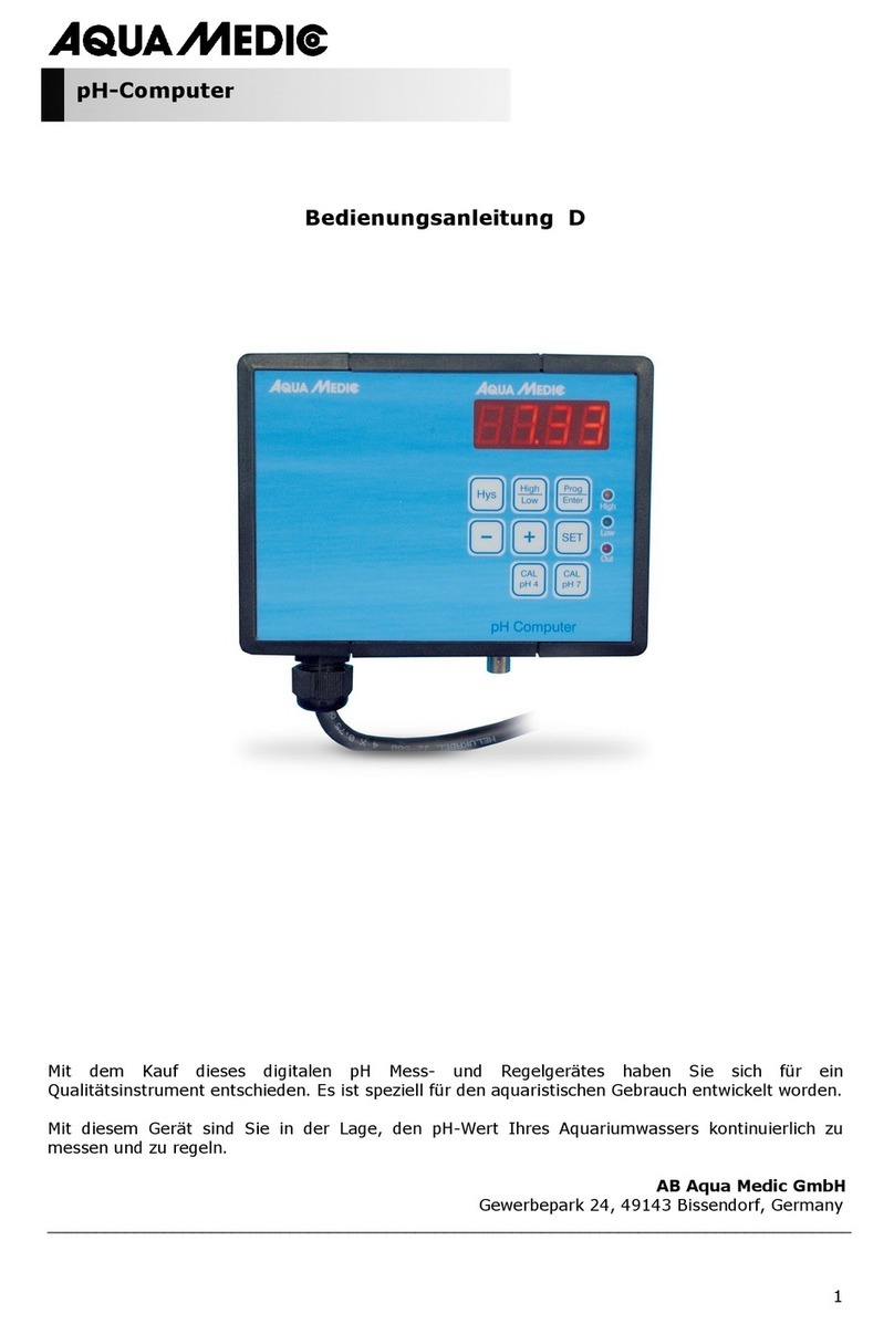 Aqua Medic pH-Computer Operation manual