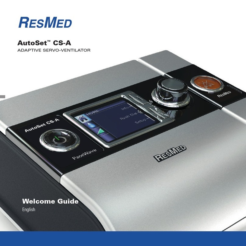 ResMed AutoSet CS-A Operating and safety instructions