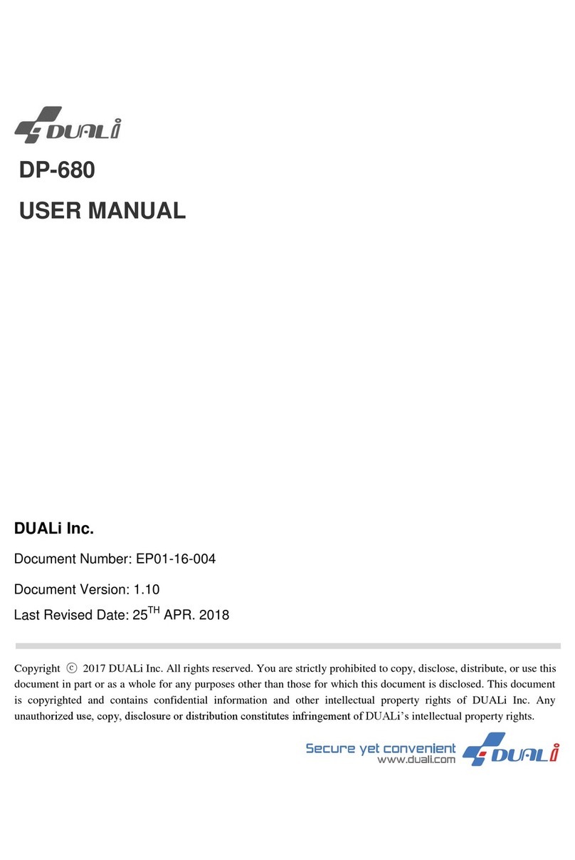 Duali DP-680 User manual