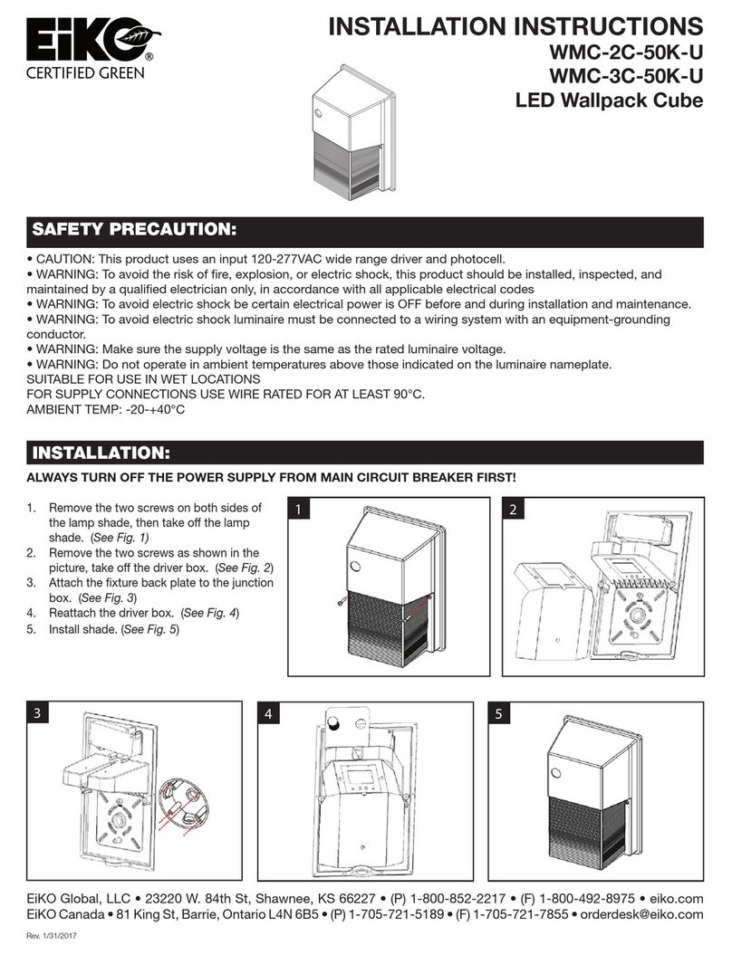 Eiko WMC-2C-50K-U installation instructions