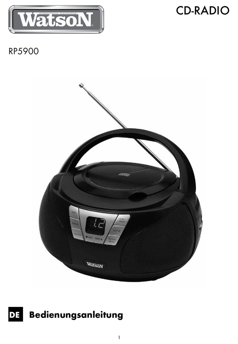 WATSON RP5900 instruction manual