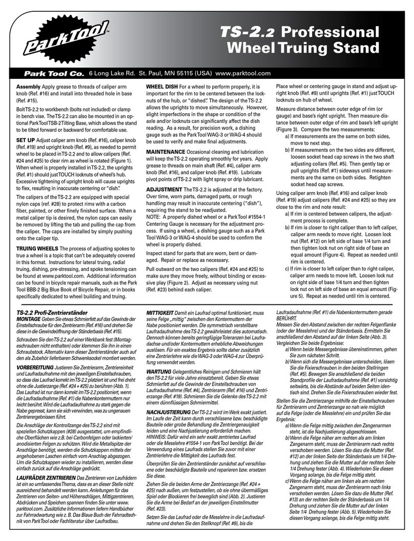 parktool TS-2.2 instructions