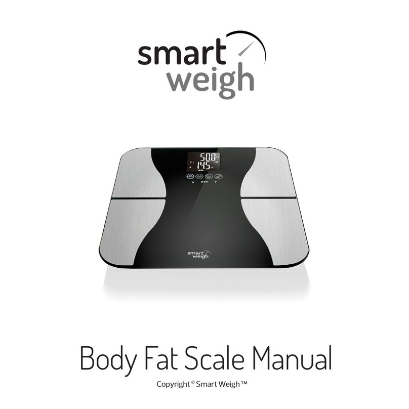 Smart Weigh Body Fat Scale product manual