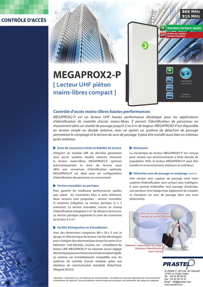 PRASTEL MEGAPROX2-P User manual