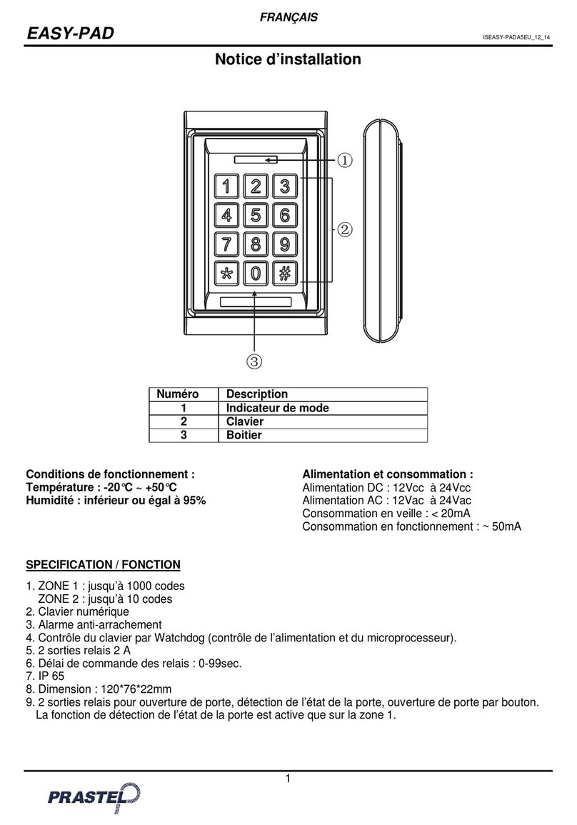 PRASTEL EASY-PAD instruction manual