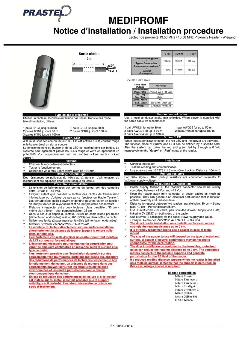 PRASTEL MEDIPROMF INSTALLATION PROCEDURE