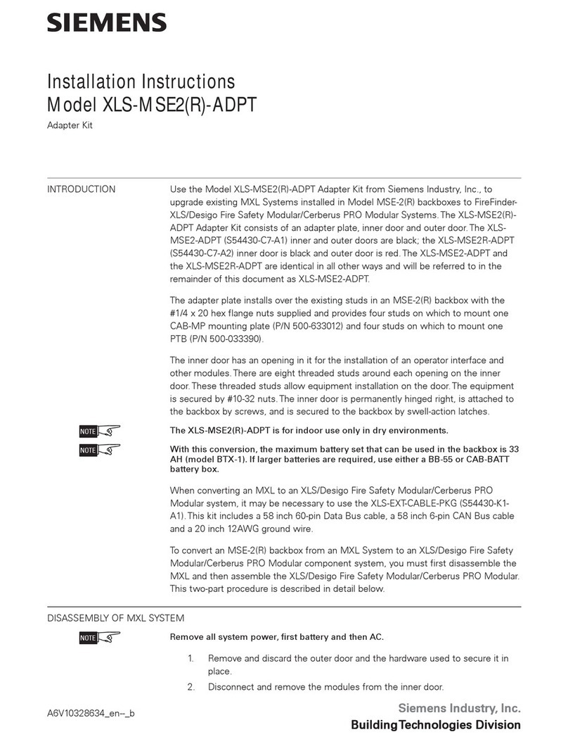 Siemens XLS-MSE2(R)-ADPT User manual
